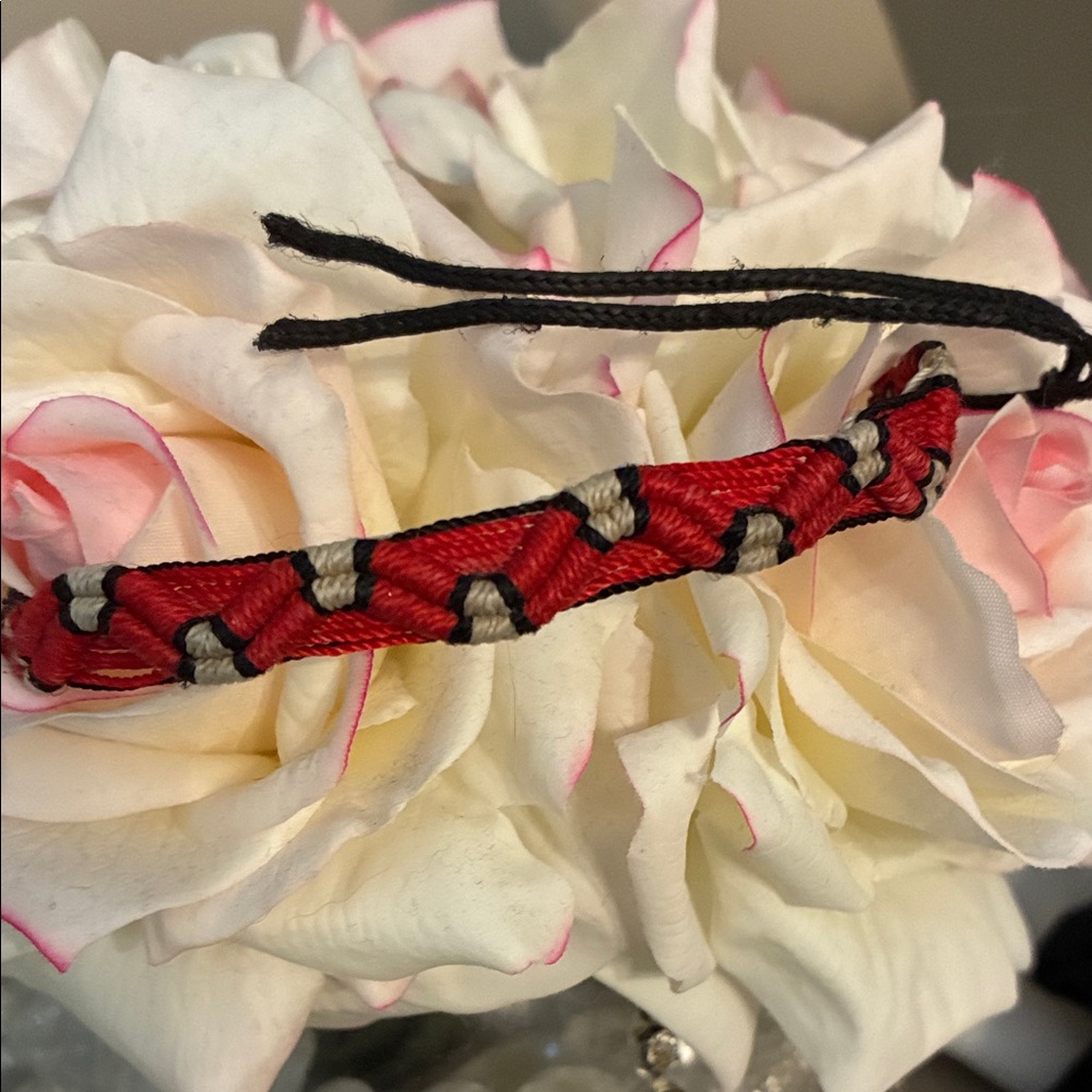 ❤️🖤Red & Black Braided Bracelet